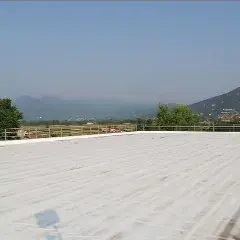 Snow melting aluminum sheet for flat roofs